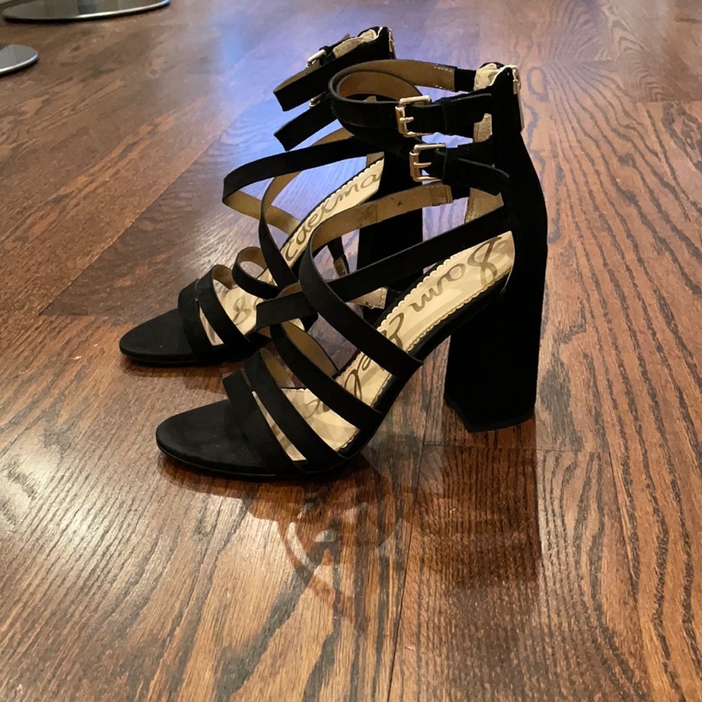 NWOT Sam Edelman suede strapped block heels 8.5